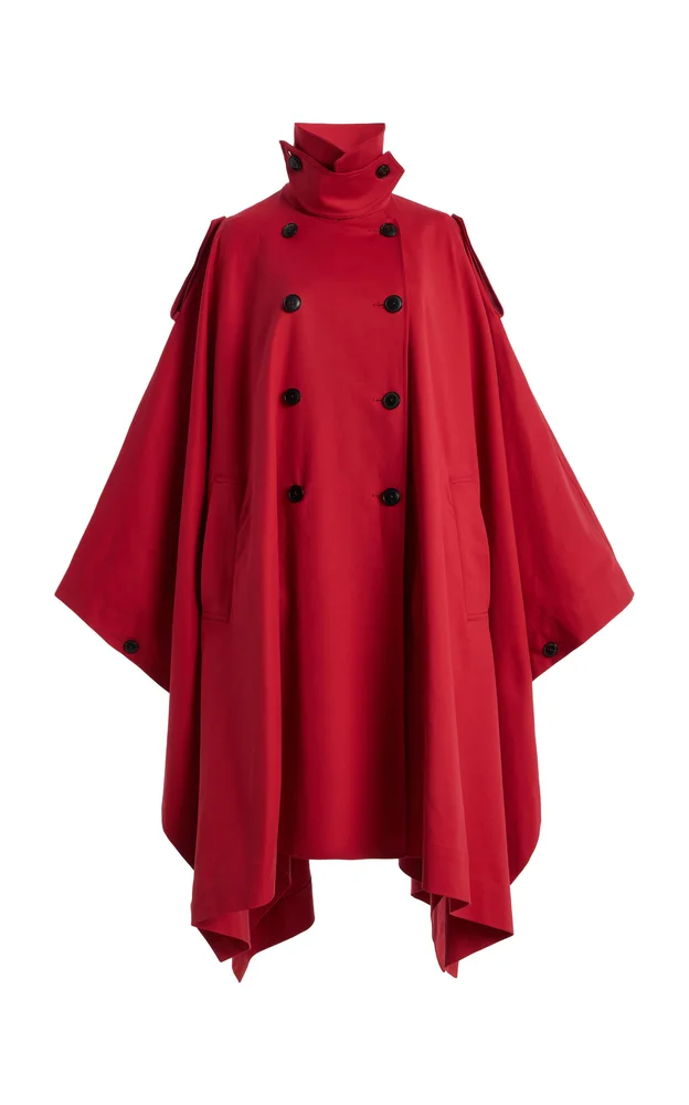 Cotton Cape Trench Coat