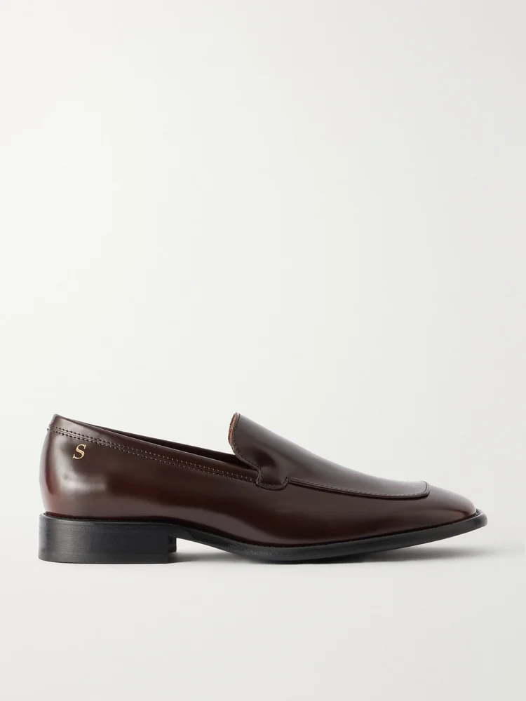 Leather loafers
