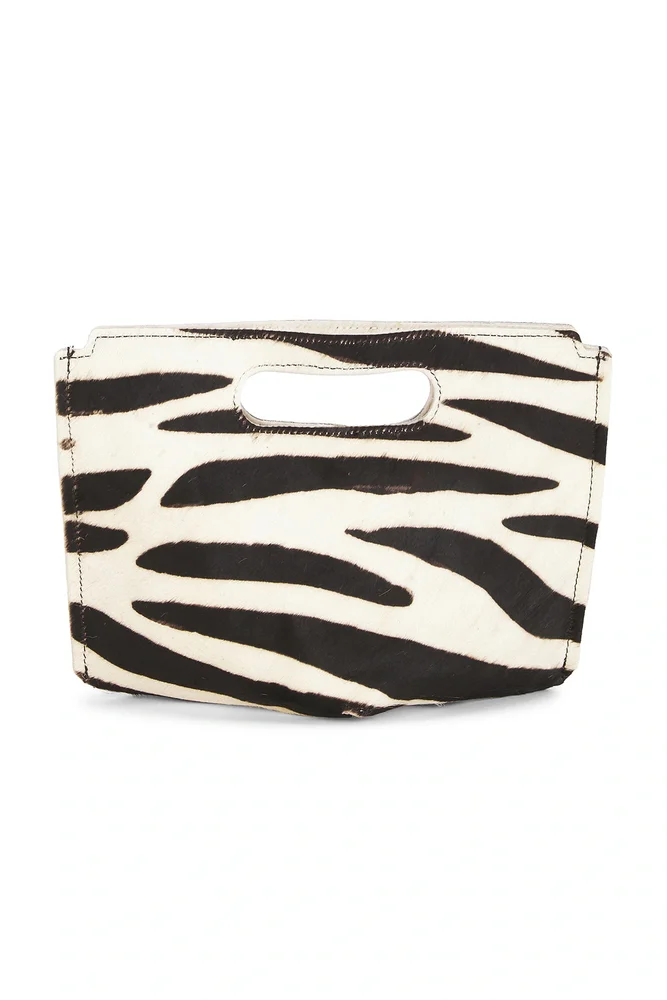x REVOLVE Liar Zebra Clutch