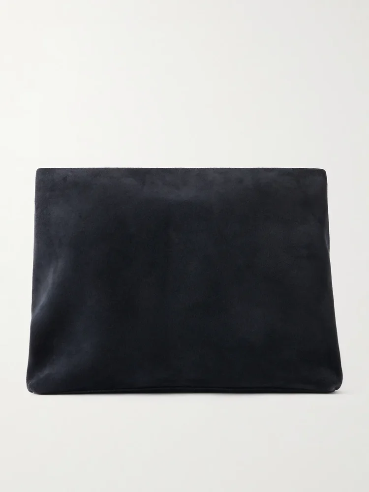 Jerry suede clutch
