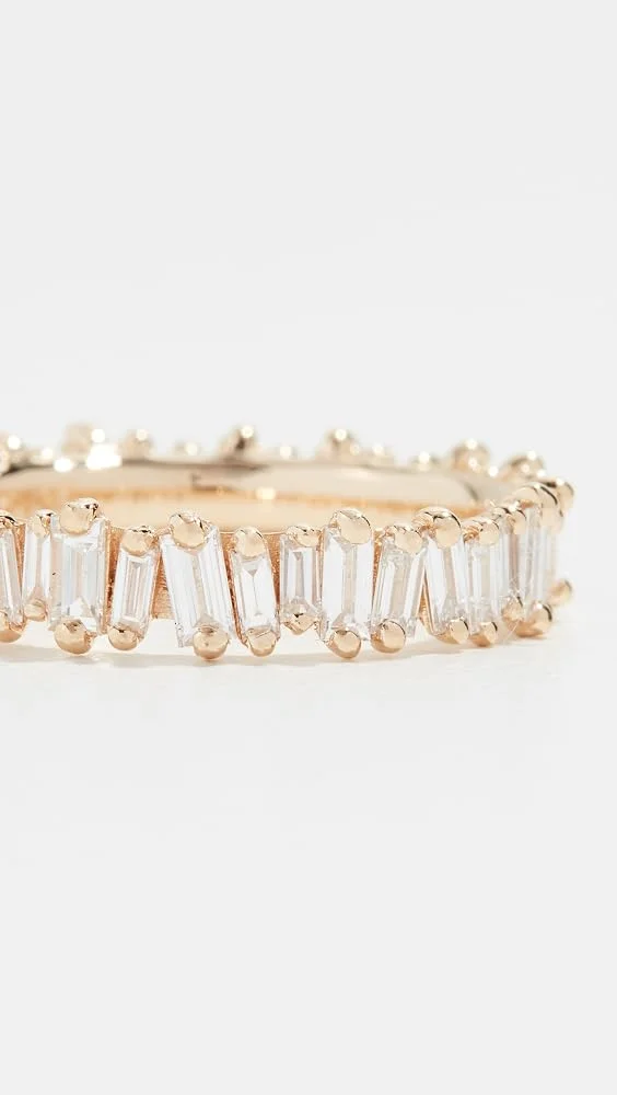 18k Gold Diamond Baguette Ring