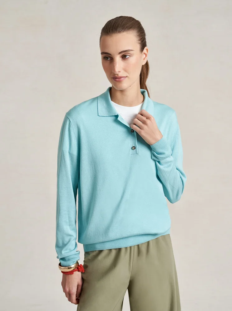 Ben silk, wool and cashmere-blend sweater