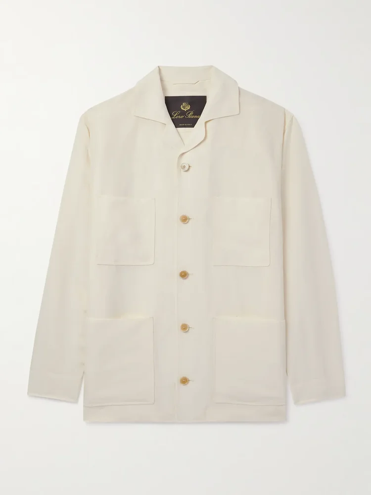 Joele Linen and Silk-Blend Overshirt
