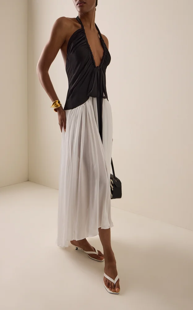 Exclusive Liessa Ruched Maxi Dress