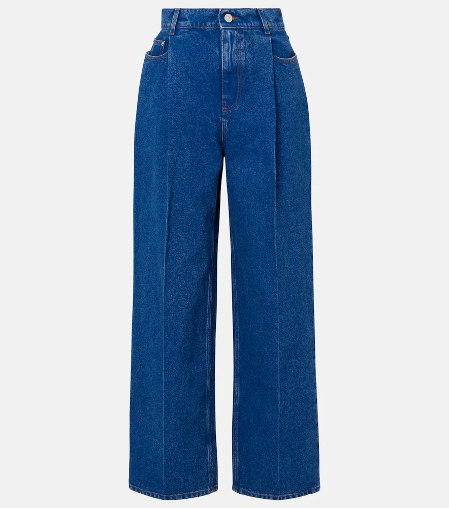 High-rise wide-leg jeans