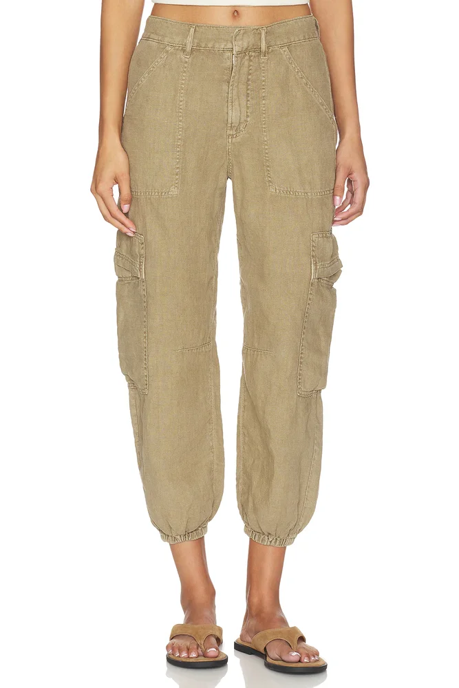 Ciela Balloon Utility Linen Pants