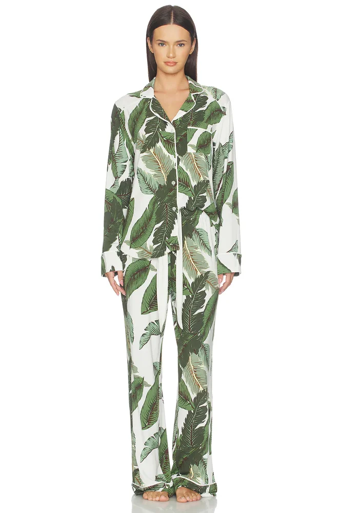 Livy Top & Connie Pant Set in Banana Palms