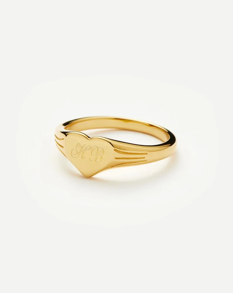 Engravable Heart Signet