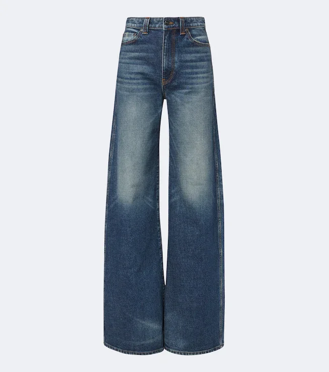 Dano faded wide-leg jeans