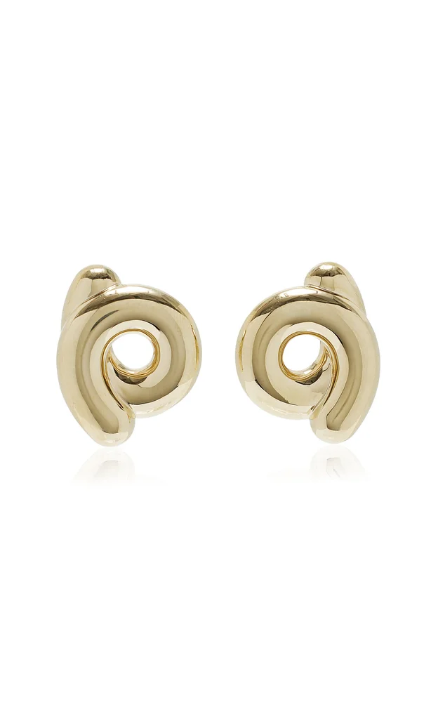 Large Tarallo 9K Yellow Gold Earrings