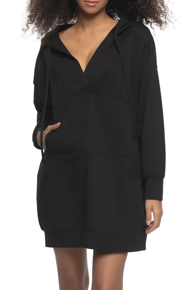 Kimora Long Sleeve Sweatshirt Lounge Dress