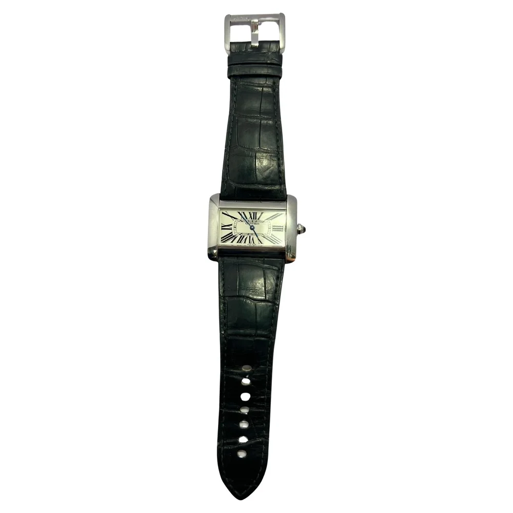 Cartier Tank Divan Stainless Steel Watch