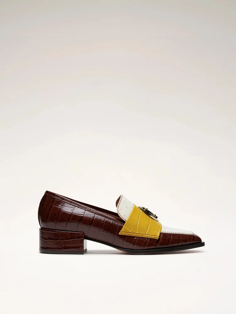 Nomasei NONO - Loafers - Tricolor Chocolate - Mustard