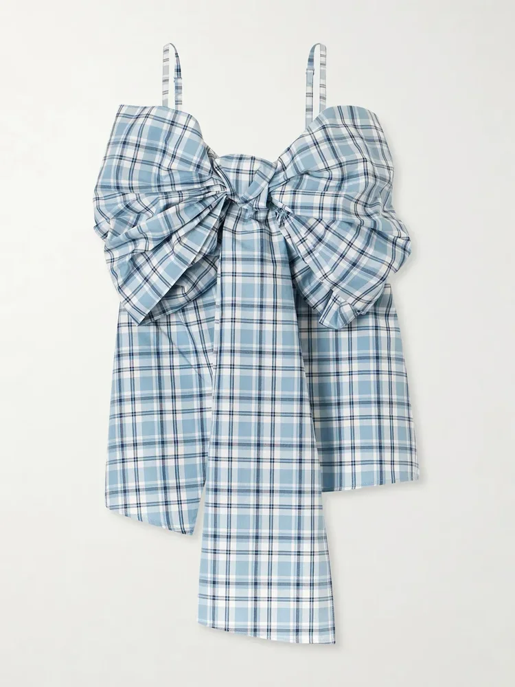 Tanessa checked cotton blouse