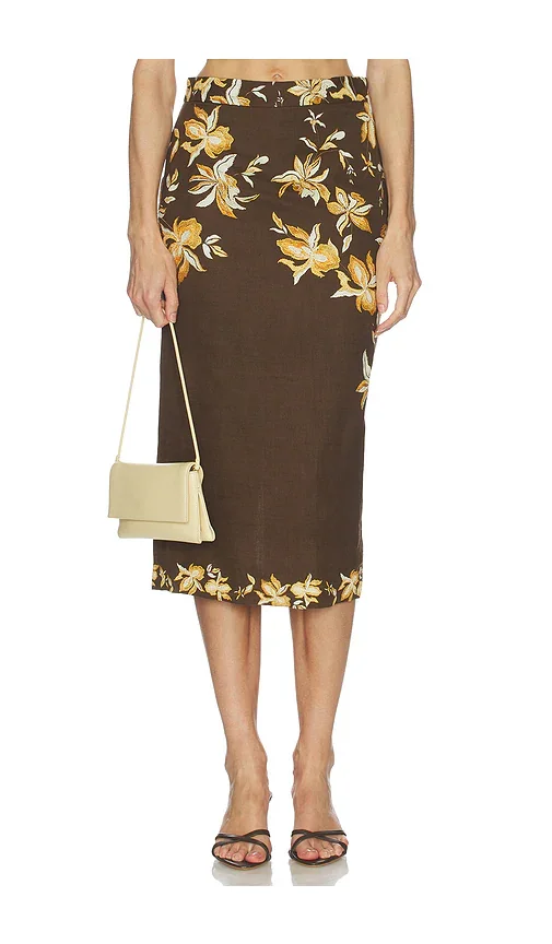 Fitted Midi Skirt