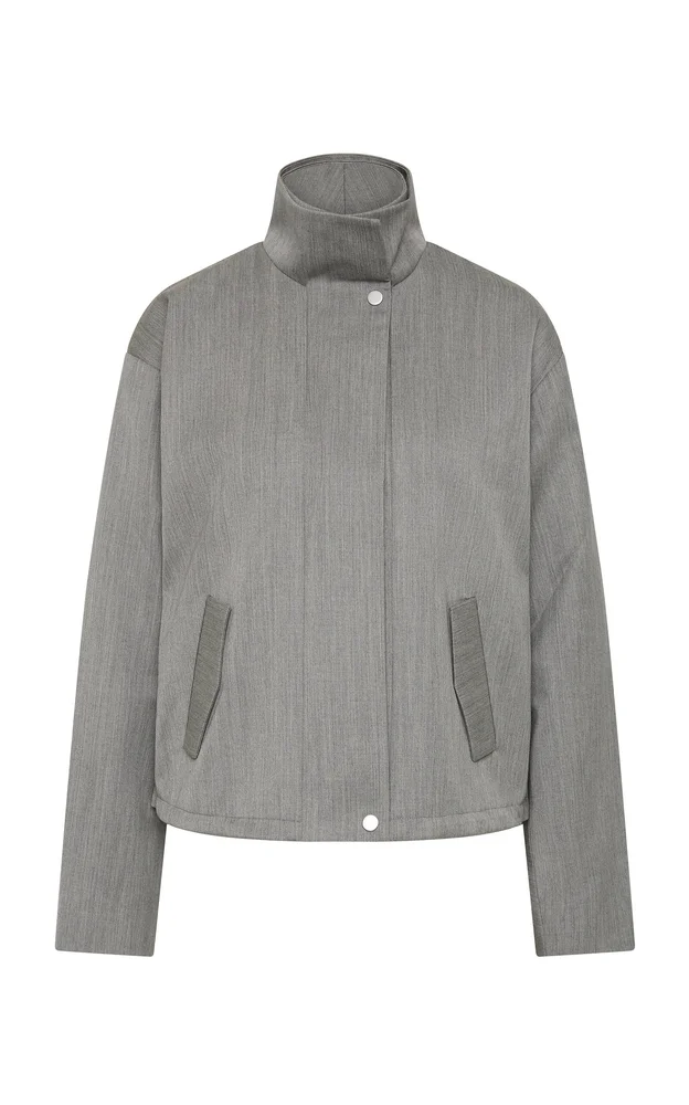 Wool-Blend Flight Jacket