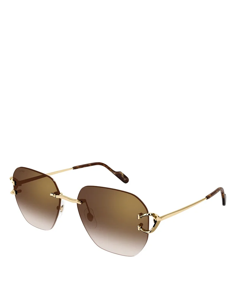 Signature C Square Sunglasses, 58mm