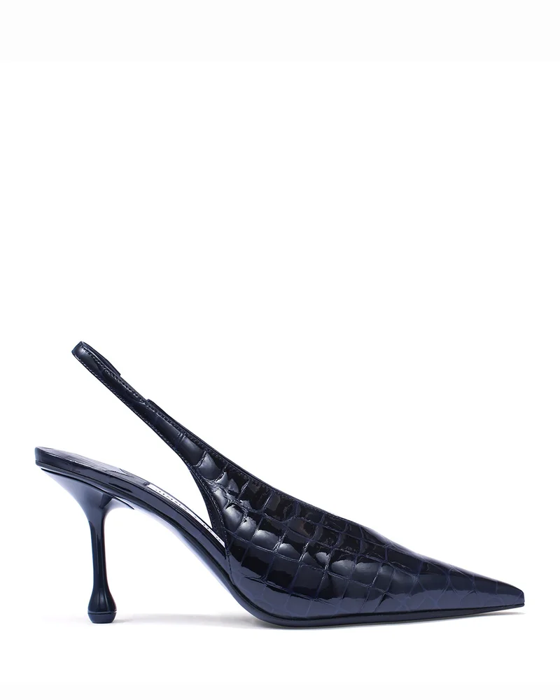 Isa Kigali Snake Printed Leather 80 Slingback Pump