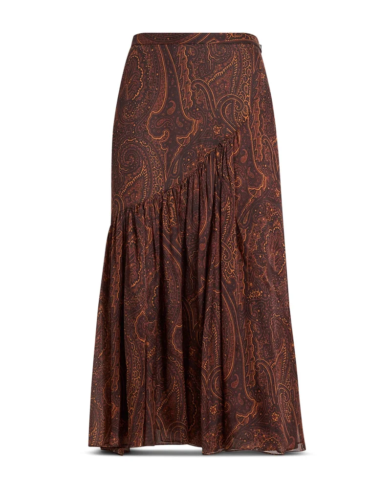 Silk Asymmetric Skirt