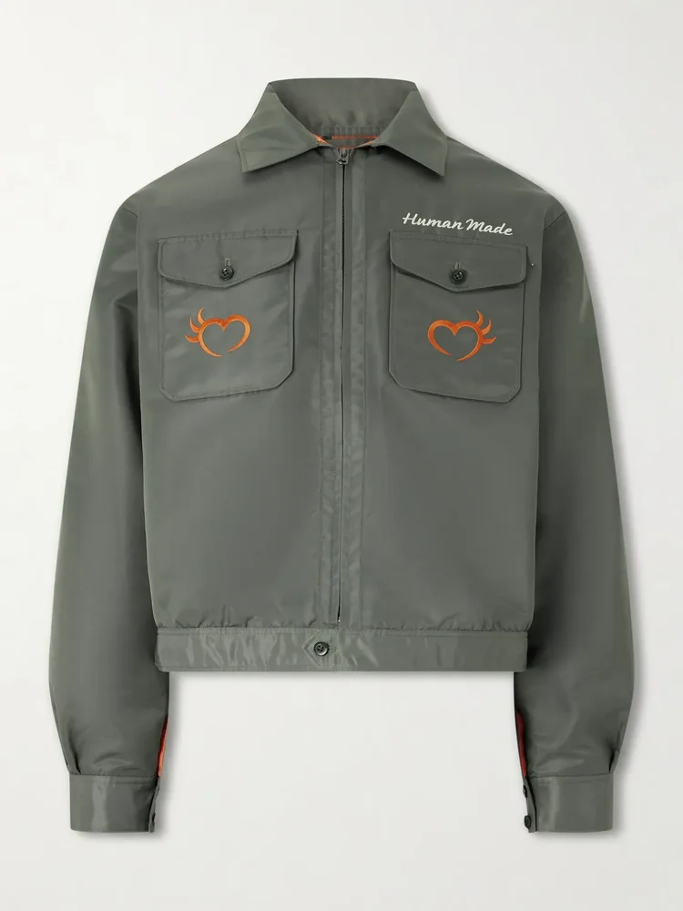 Embroidered Nylon Jacket