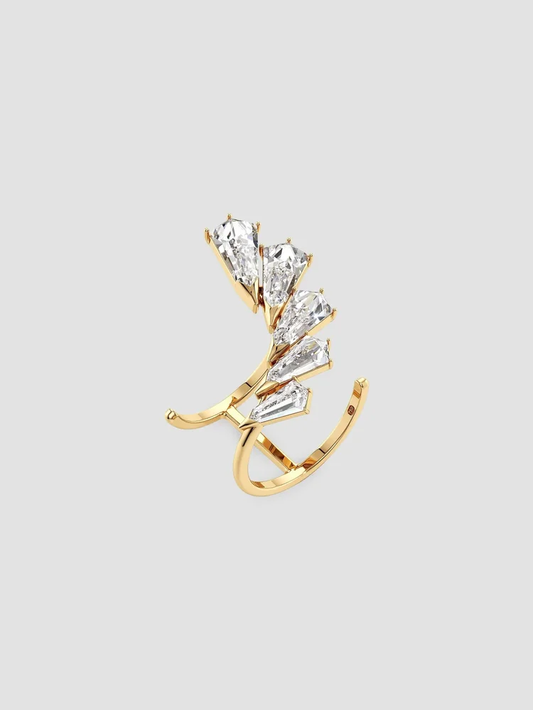 Phoenix Burst 18K Yellow Gold & 3.40 TCW Lab-Grown Diamond Ring