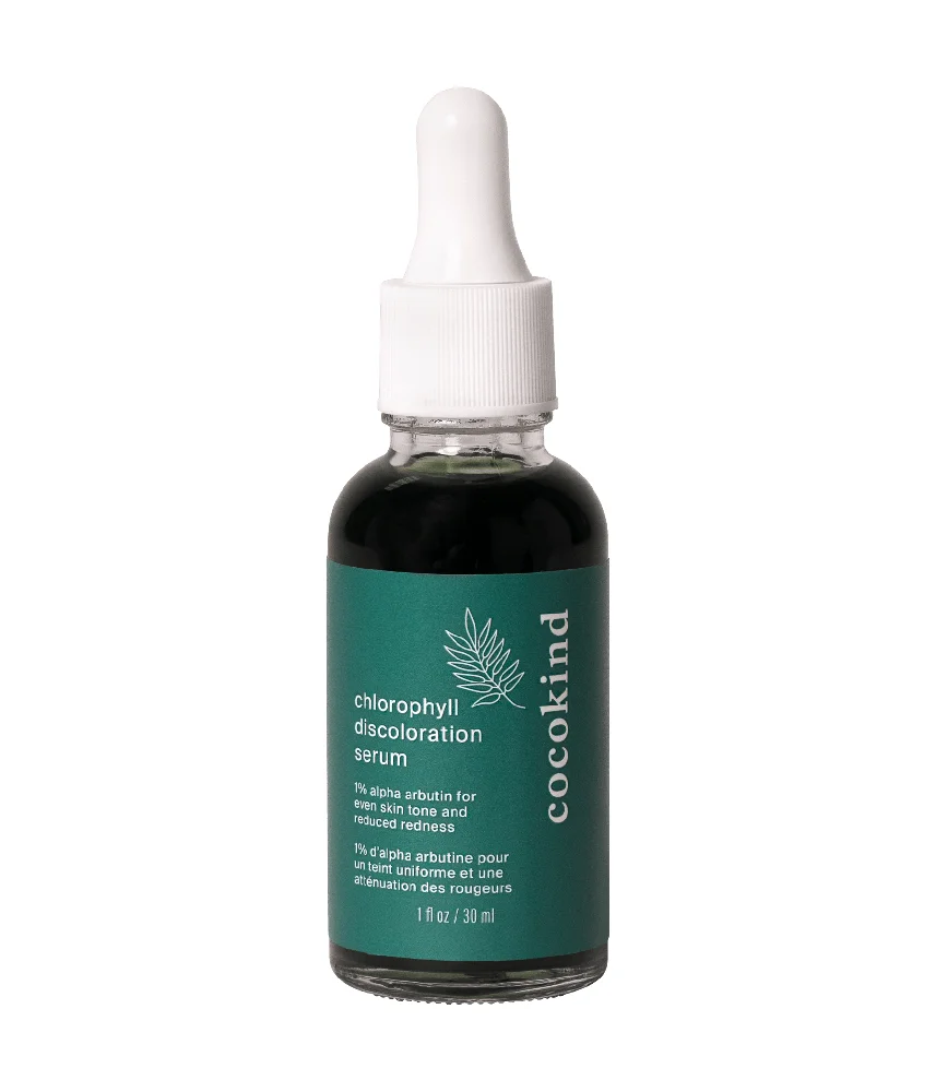 Chlorophyll discoloration serum