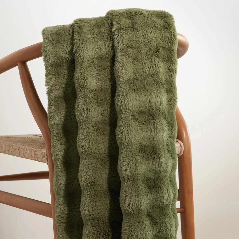 Fab Faux Throw in Olive