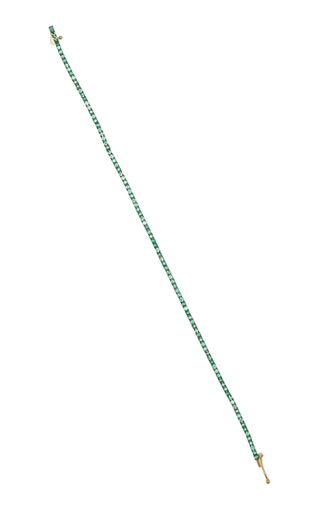 Esmeray 14K Yellow Gold Emerald Tennis Bracelet