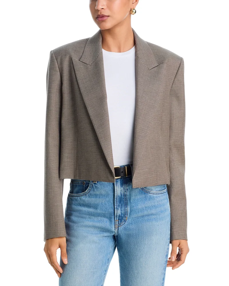 Cass Cropped Peak Lapel Jacket