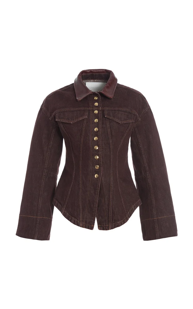 The Lennox Peplum Denim Jacket