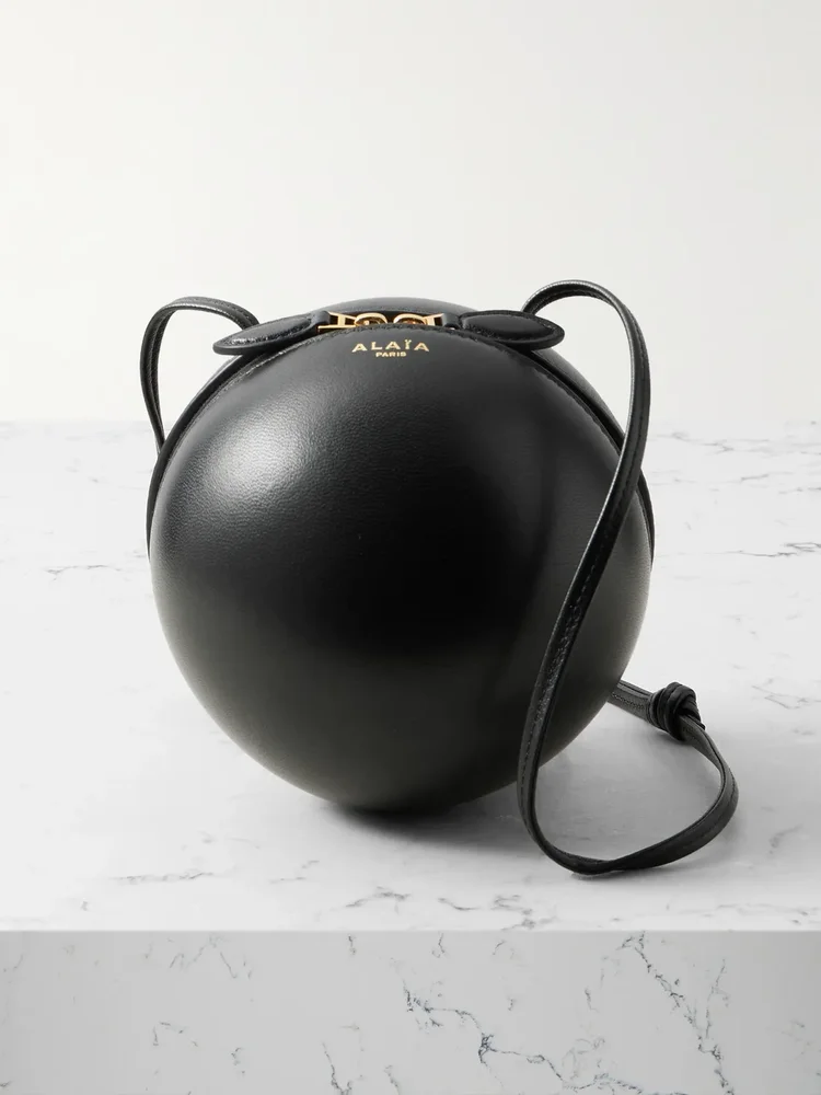 Sphere leather shoulder bag