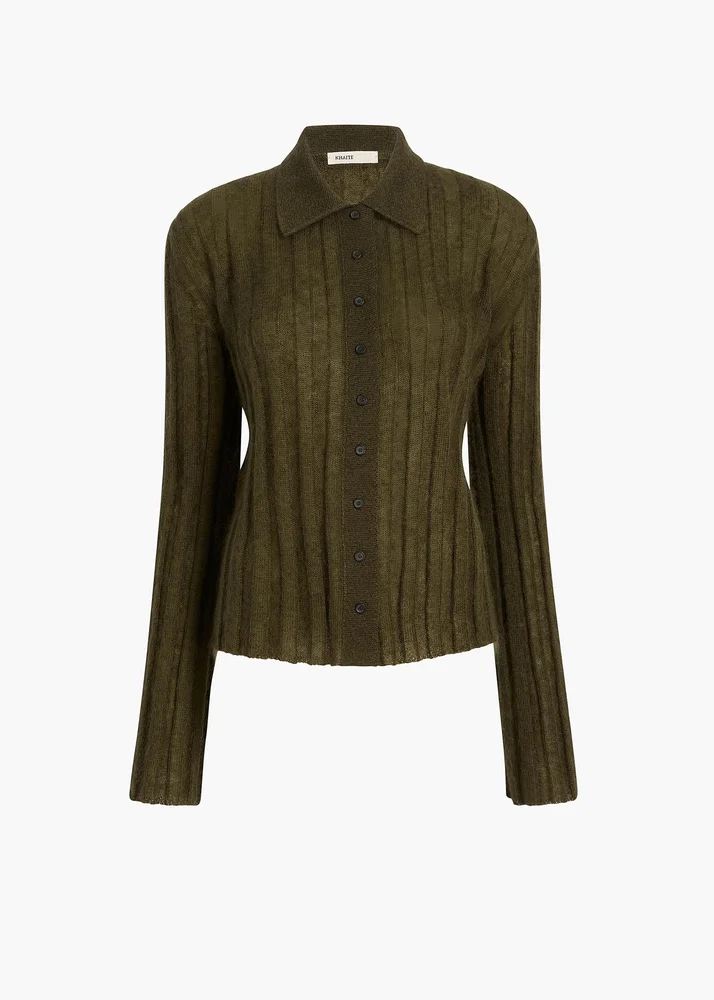 Meadow Sweater in Dark Olive