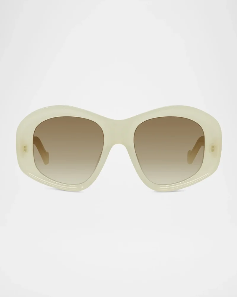 Anagram 51mm Beveled Pentagon Sunglasses