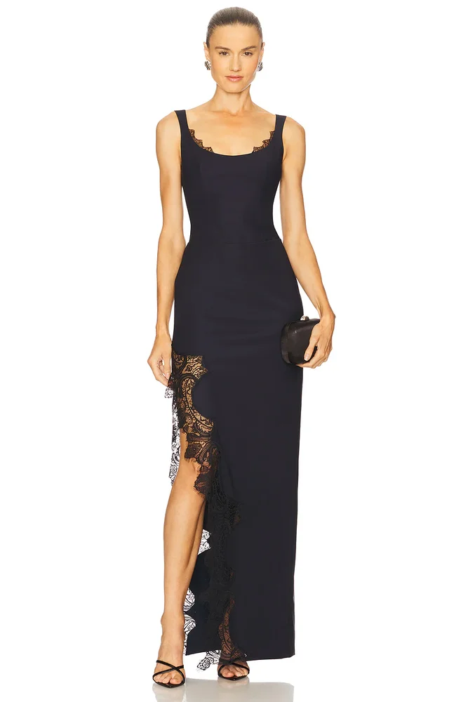 Lace Detailed Pencil Dress