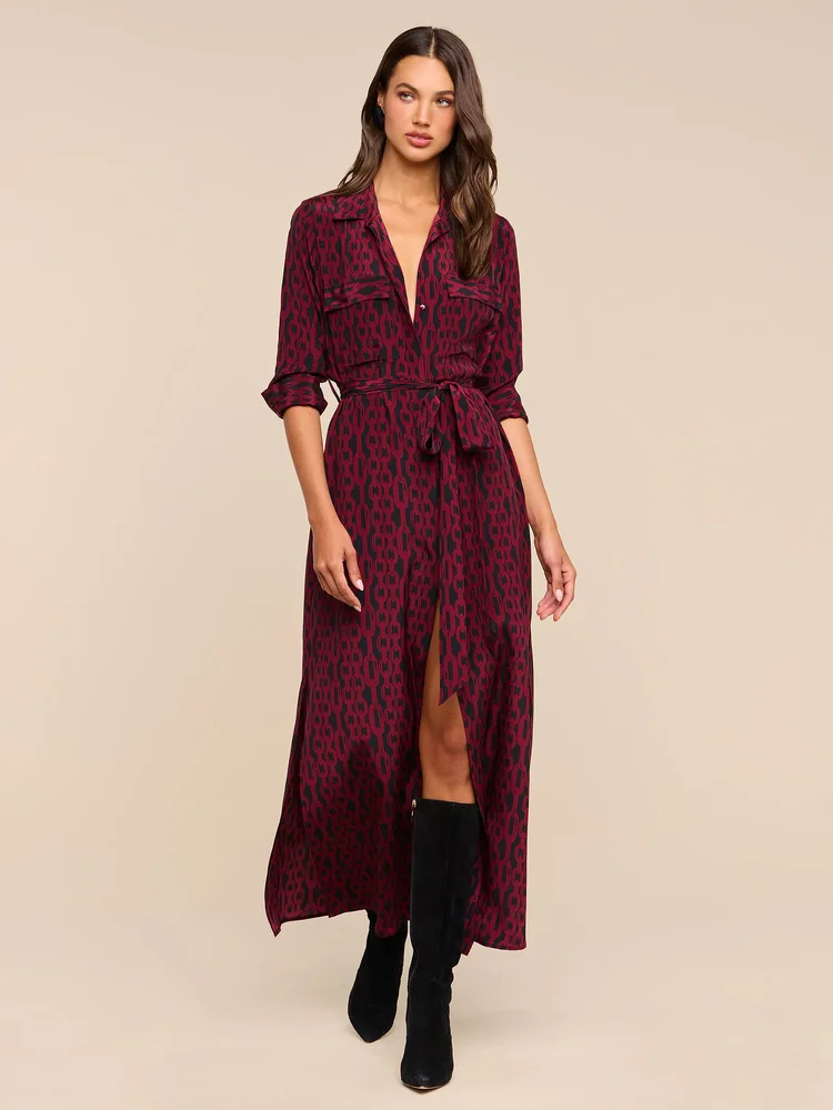 Cameron Silk Shirt Dress