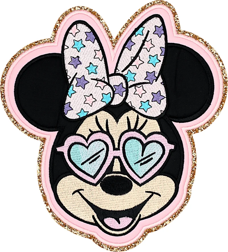 Large Minnie Mouse Heart Sunglasses Patch