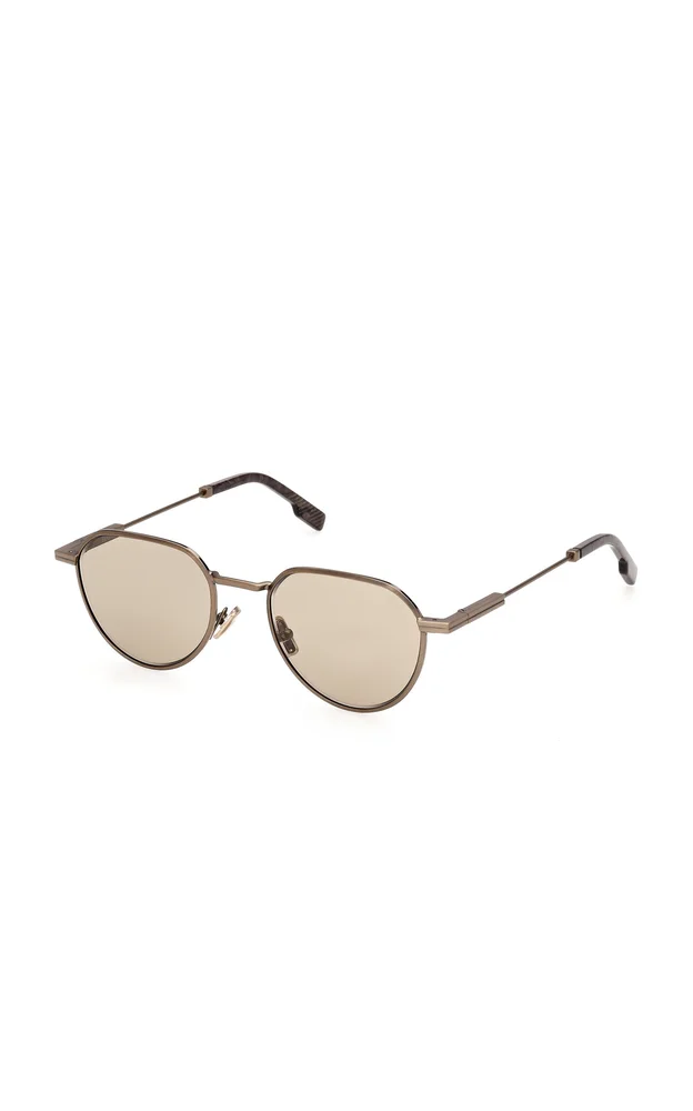 Zegna Antique Light Gold Sunglasses