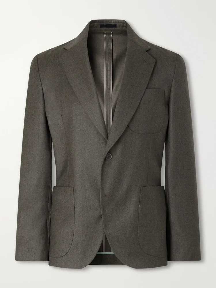 Wool and Cashmere-Blend Suit Jacket