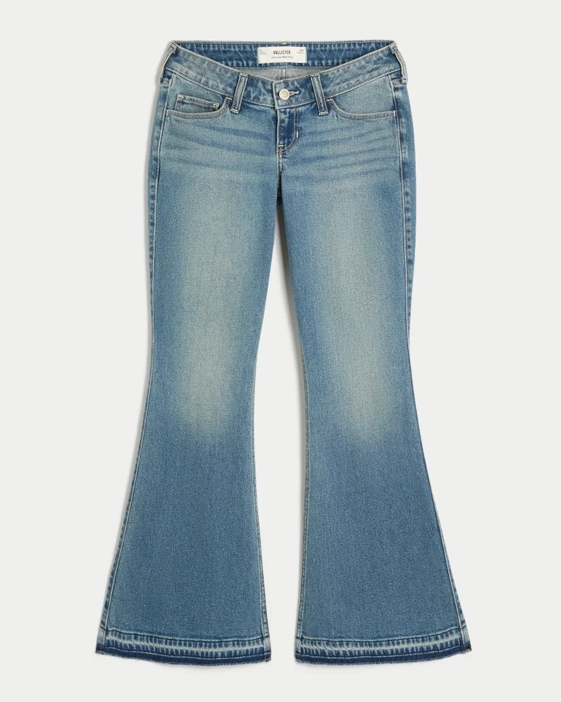 Ultra Low-Rise Flare Jeans (medium wash)