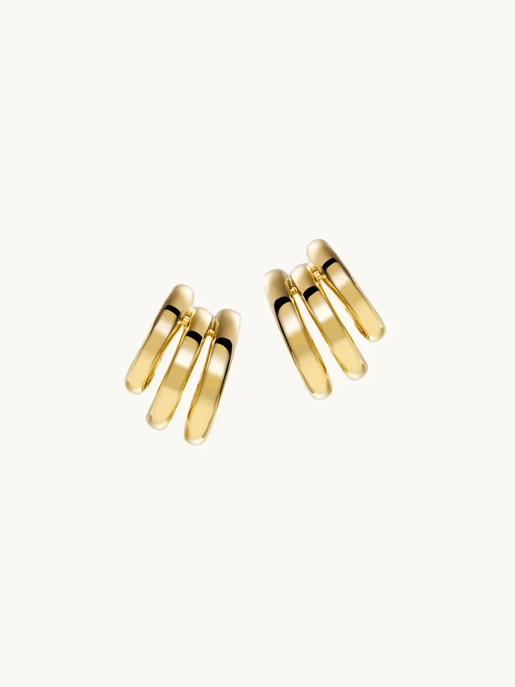 classic gold earring stack