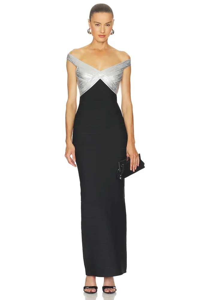 The Metallic Bonnie Gown