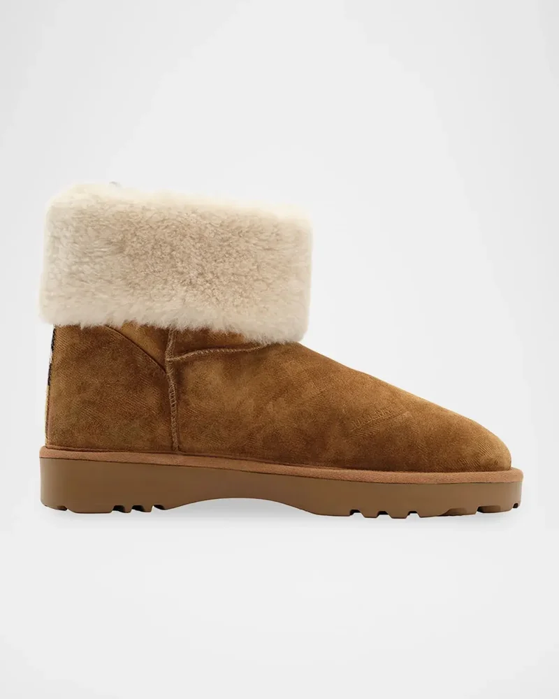 Flint Shearling-Lined Suede Ankle Boots
