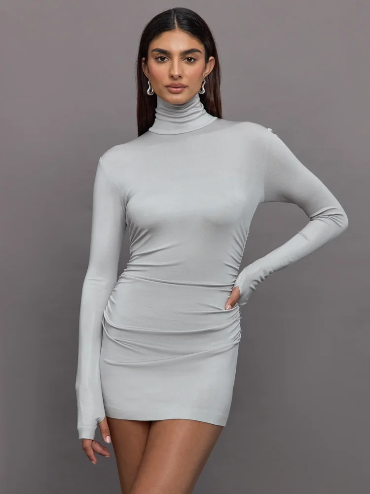 Carbon38 Long Sleeve Turtleneck Pickleball Dress