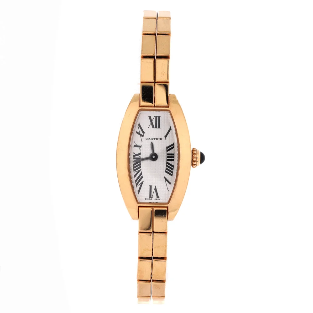 Pre-Owned Mini Tonneau Lanier Quartz Watch Yellow Gold 16