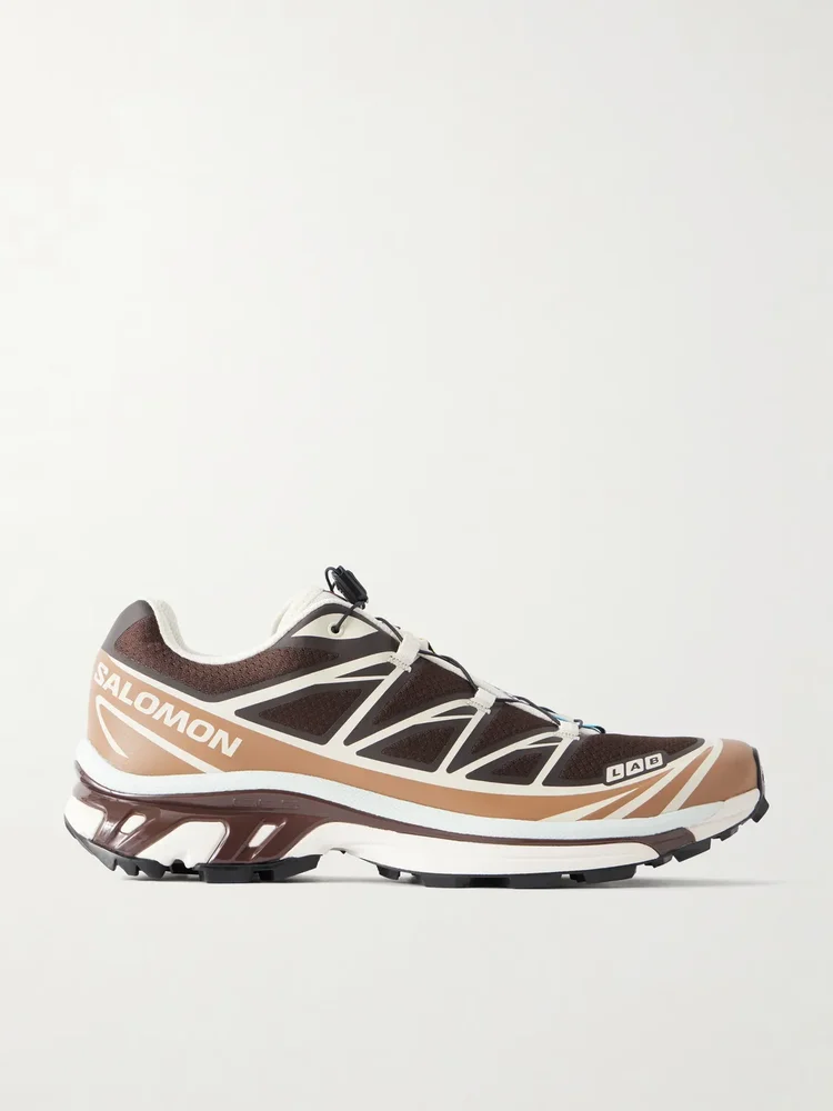 XT-6 Rubber-Trimmed Mesh Sneakers