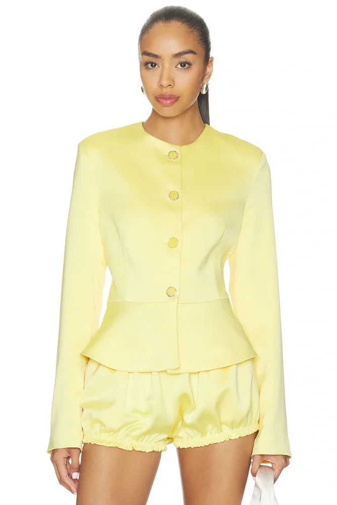 Satin Button Up Blazer
