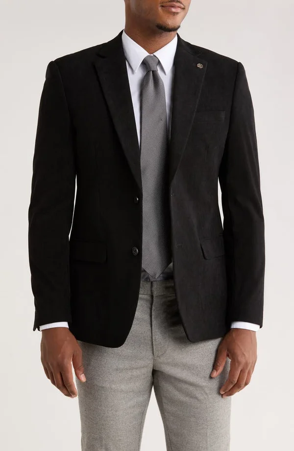 Corduroy Two-Button Sport Coat