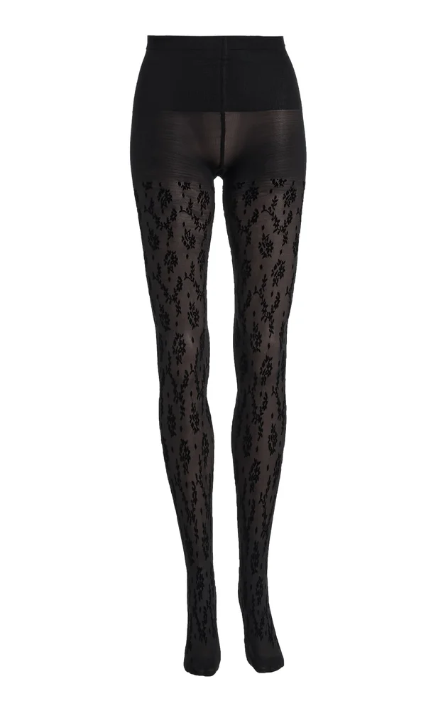 Magnolia Flocked Tights