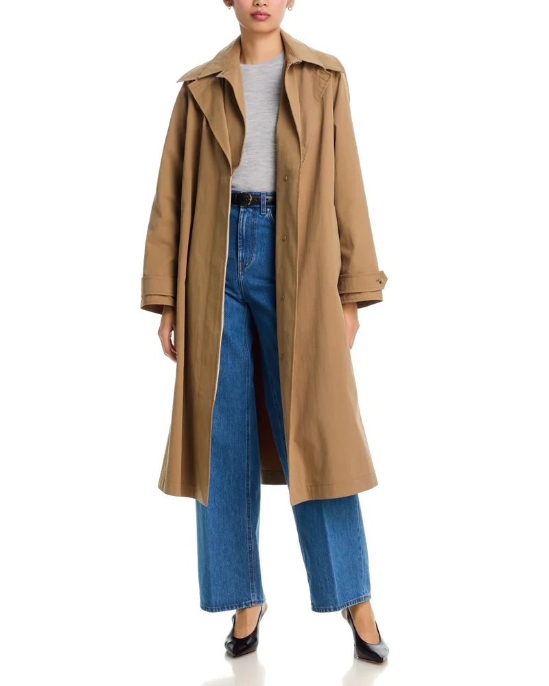 Double Collar Trench Coat