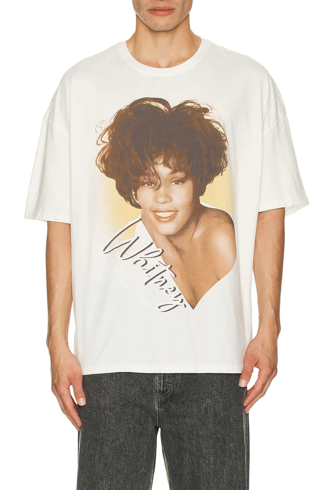 Whitney Houston Portrait Boxy Tee